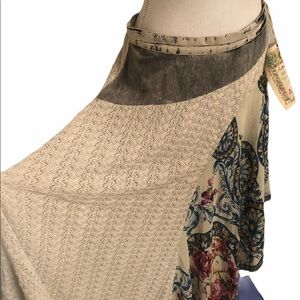 NWT Aratta Washedblack Asymmetrical Skirt